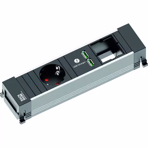 BACHMANN POWER FRAME Small 1x contatto di terra 1x caricatore USB 1x ABD