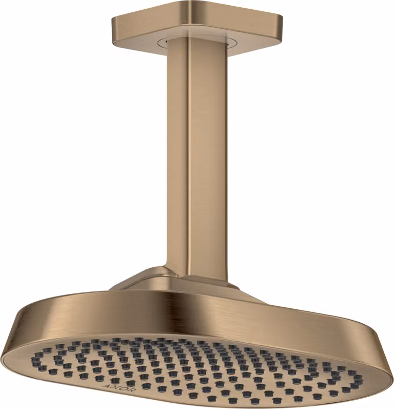 hansgrohe AXOR ShowerSphere Douche de tête 250/160 1jet EcoSmart avec raccordement au plafond, 39764140, 39764140