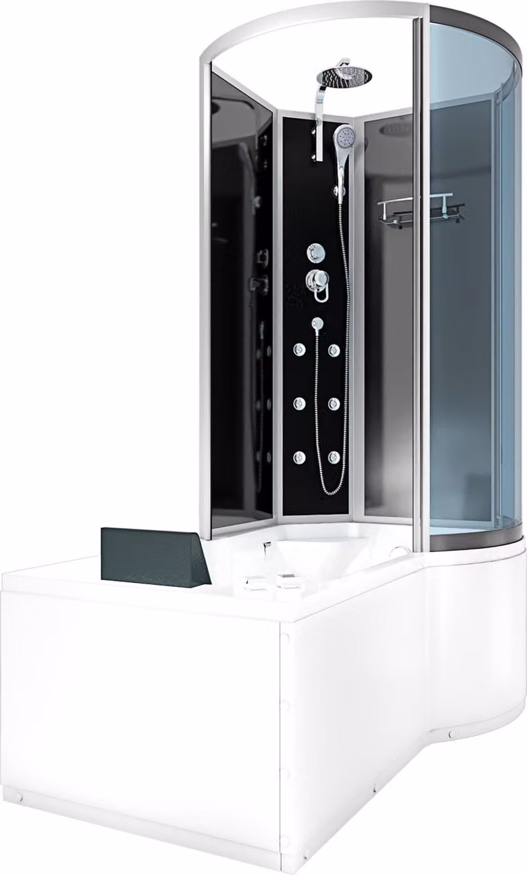 Kombination doccia idromassaggio K50-L30-WP Duschkabine Wanne 170x100 cm