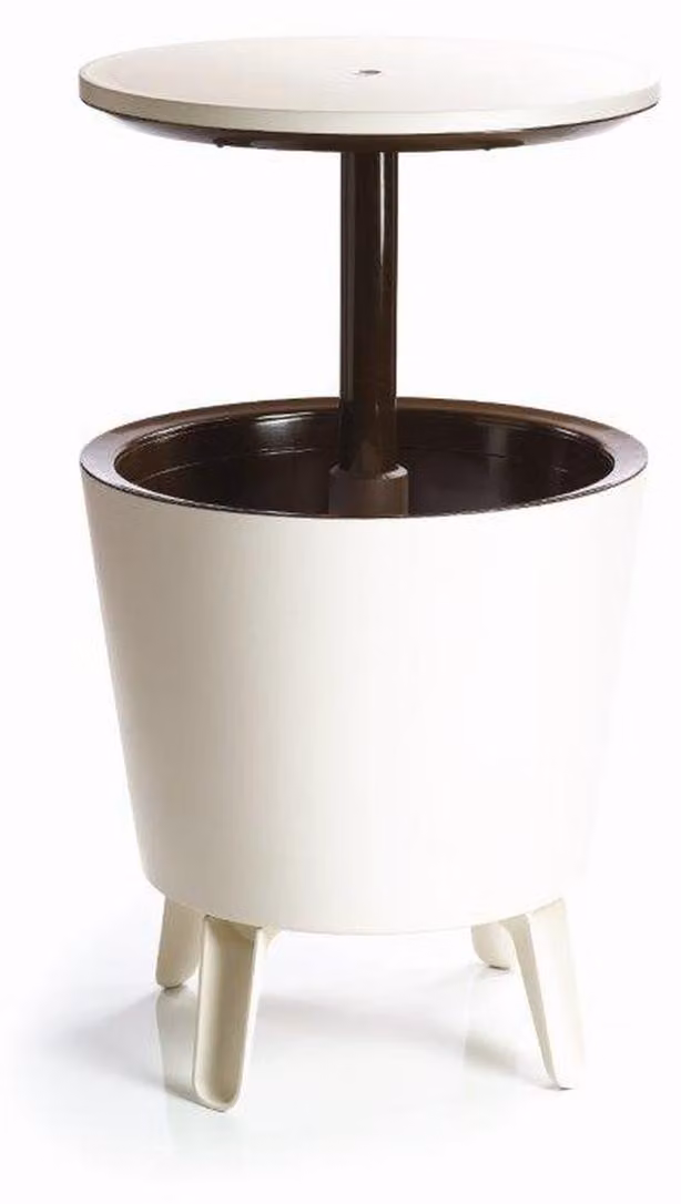 Tavolo da giardino Keter Cool Bar con portaghiaccio, crema