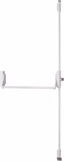 Serratura antipanico THIRARD a 3 punti alto e basso, reversibile, colore bianco, per porta con larghezza massima di 115 cm