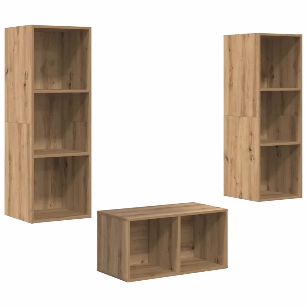 Mobile TV moderno vidaXL in legno ingegnerizzato marrone per soggiorno – 2