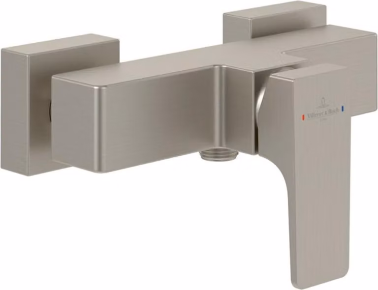 V&B Architectura Square Miscelatore monocomando per doccia con valvola di non ritorno, acciaio inox, blu spazzola