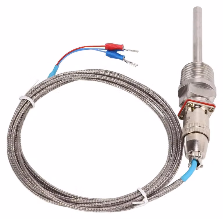 Sensore di temperatura, sonda in acciaio inossidabile con filettatura 1/2" NPT, intervallo di temperatura da -50 °C a 200 °C