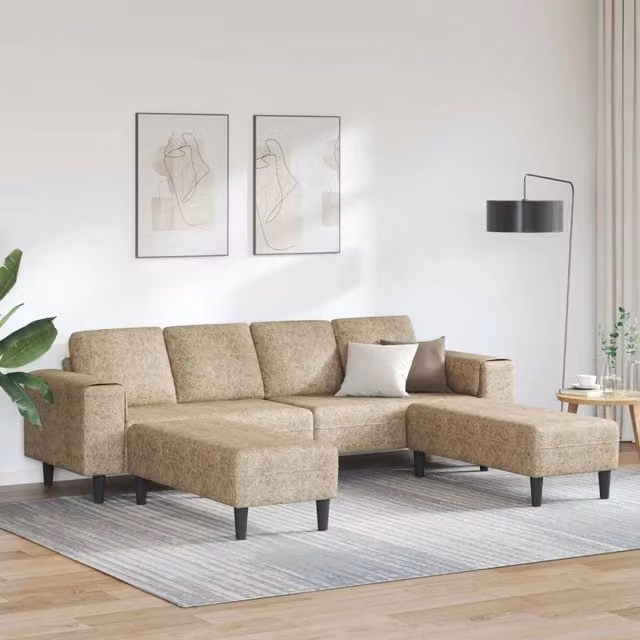 Divano per Soggiorno 3 pz Grigio chiaro 3335140