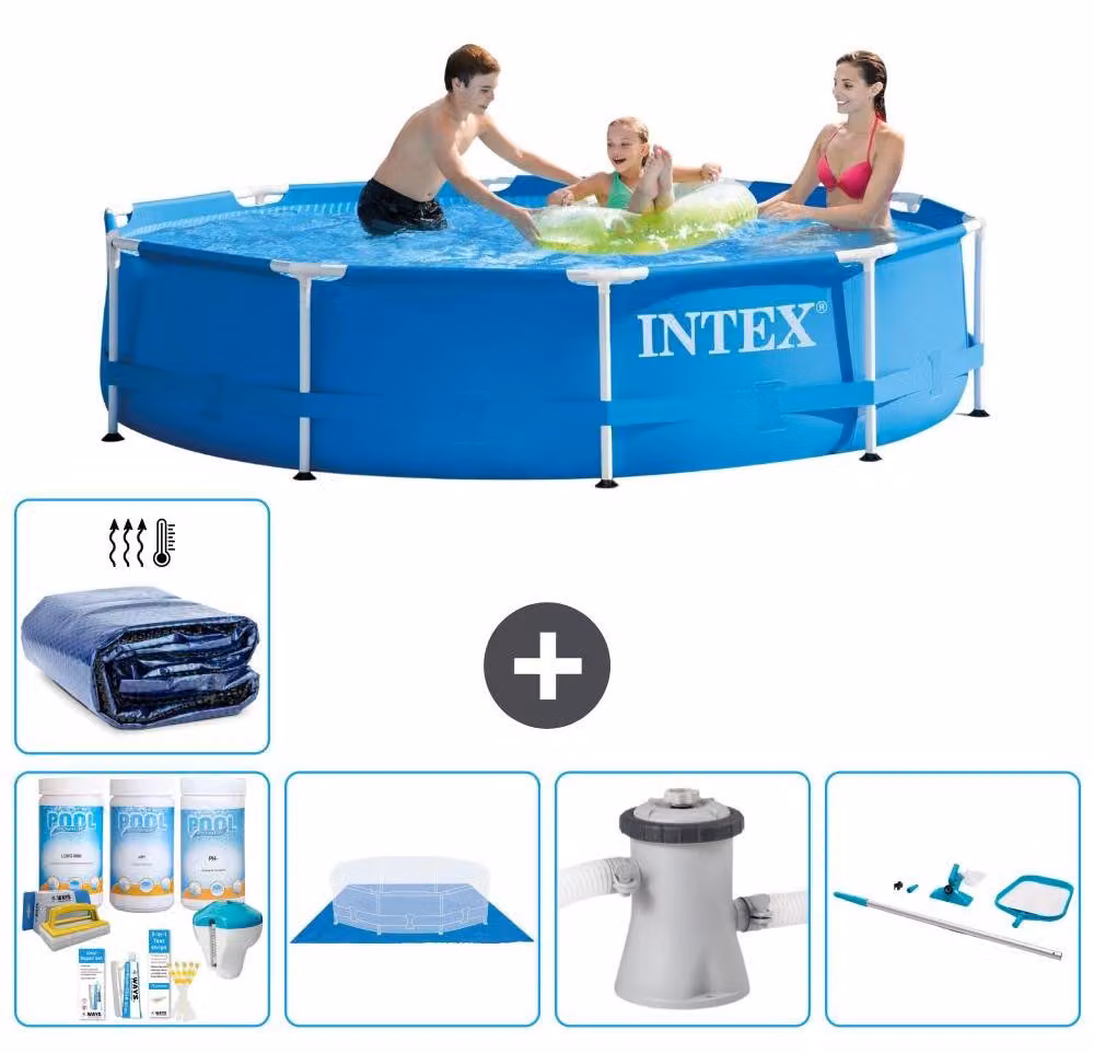 Piscina autoportante rettangolare - 305x76 cm - 6 pezzi - Modello S20421