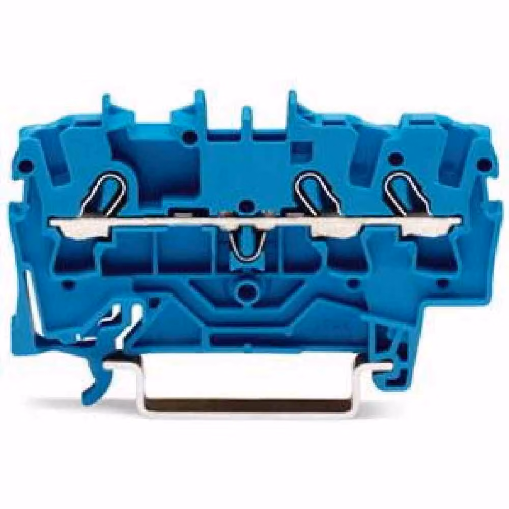Morsettiera WAGO 0,25-2,5qmm Serie 2002 1piano bl 24A