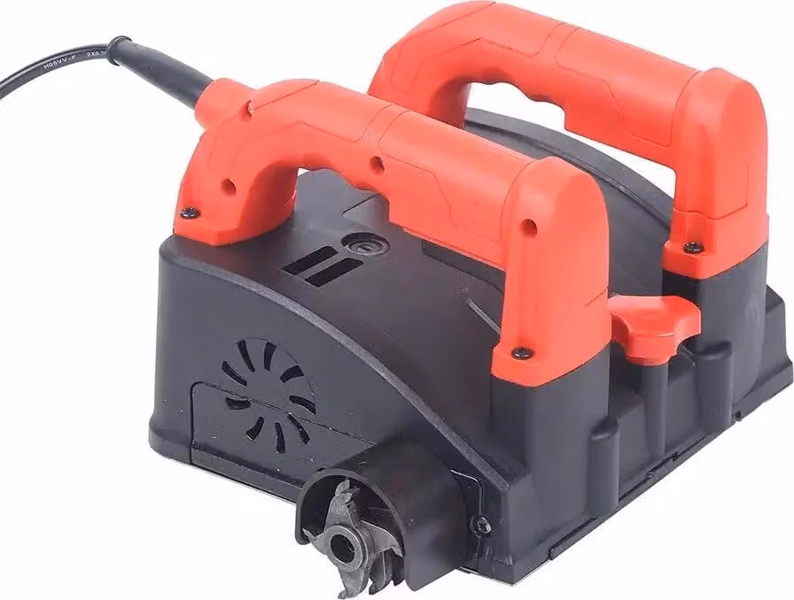 Fresa per ristrutturazioni/fresa per calcestruzzo - Livella a muro - 220 V - 1680 W - Larghezza di fresatura 16 cm - 3000 giri/min - Regolazione in altezza 1-4 mm - 24,5×22×16,5 cm - Rosso