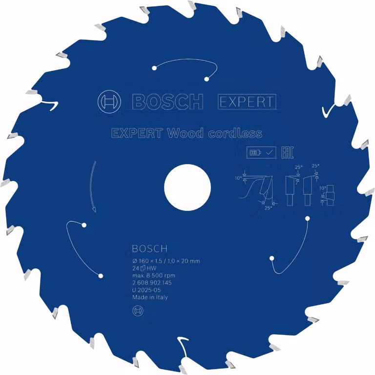 Lama circolare Bosch EXPERT Wood, 160x1,45x20 mm, Z24