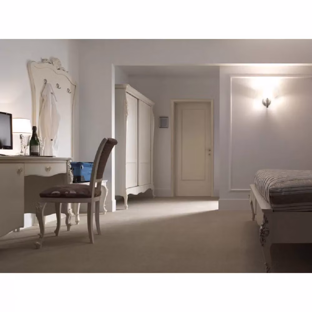 Armadio classico con 2 ante scorrevoli in legno bianco Mobili 2G L/P/H: 148 x 67 x 204 cm – 2