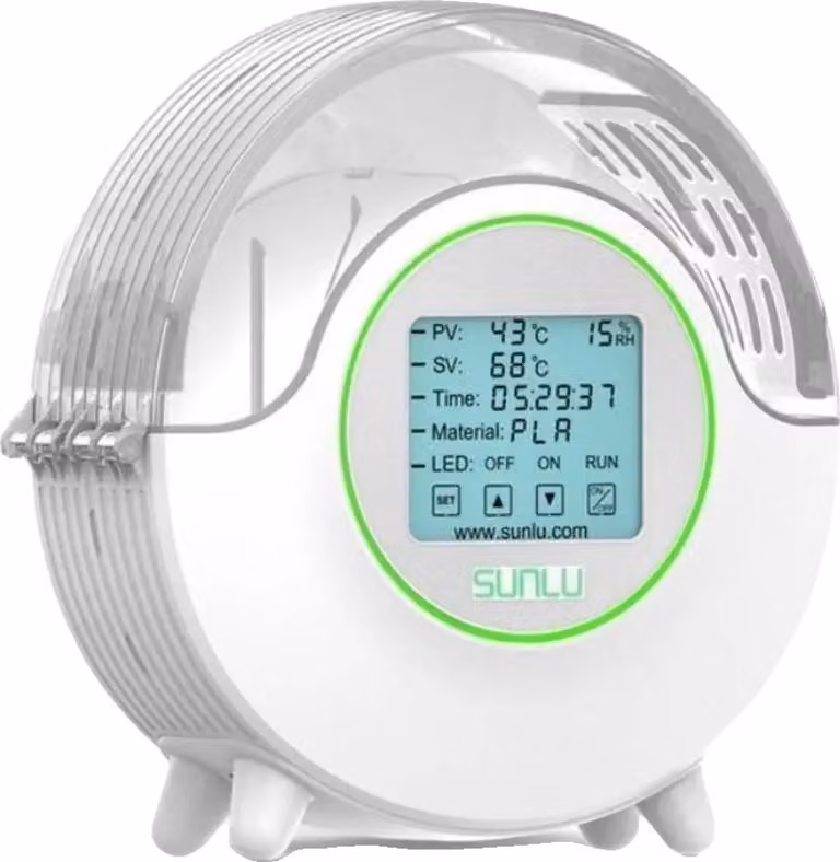 Box per l'asciugatura dei filamenti, display LCD, doppia sonda di temperatura, bianco, EU PLUG