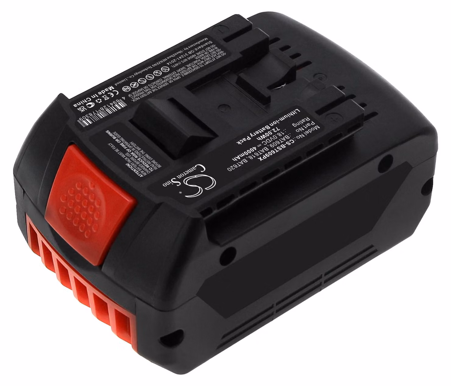 TECHTEK Batteria compatibile con [Bosch] 17618, 17618-01, 25618-01, 25618-02, 26618, 3601H61S10, 36618-02, 36618B, 37618, 37618-01, CCS180, CCS180B,