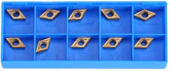 Punte metalliche di ricambio in metallo duro, set da 10 - Resistenti - Elevata resistenza - Inserti di taglio - Supporto per tornio