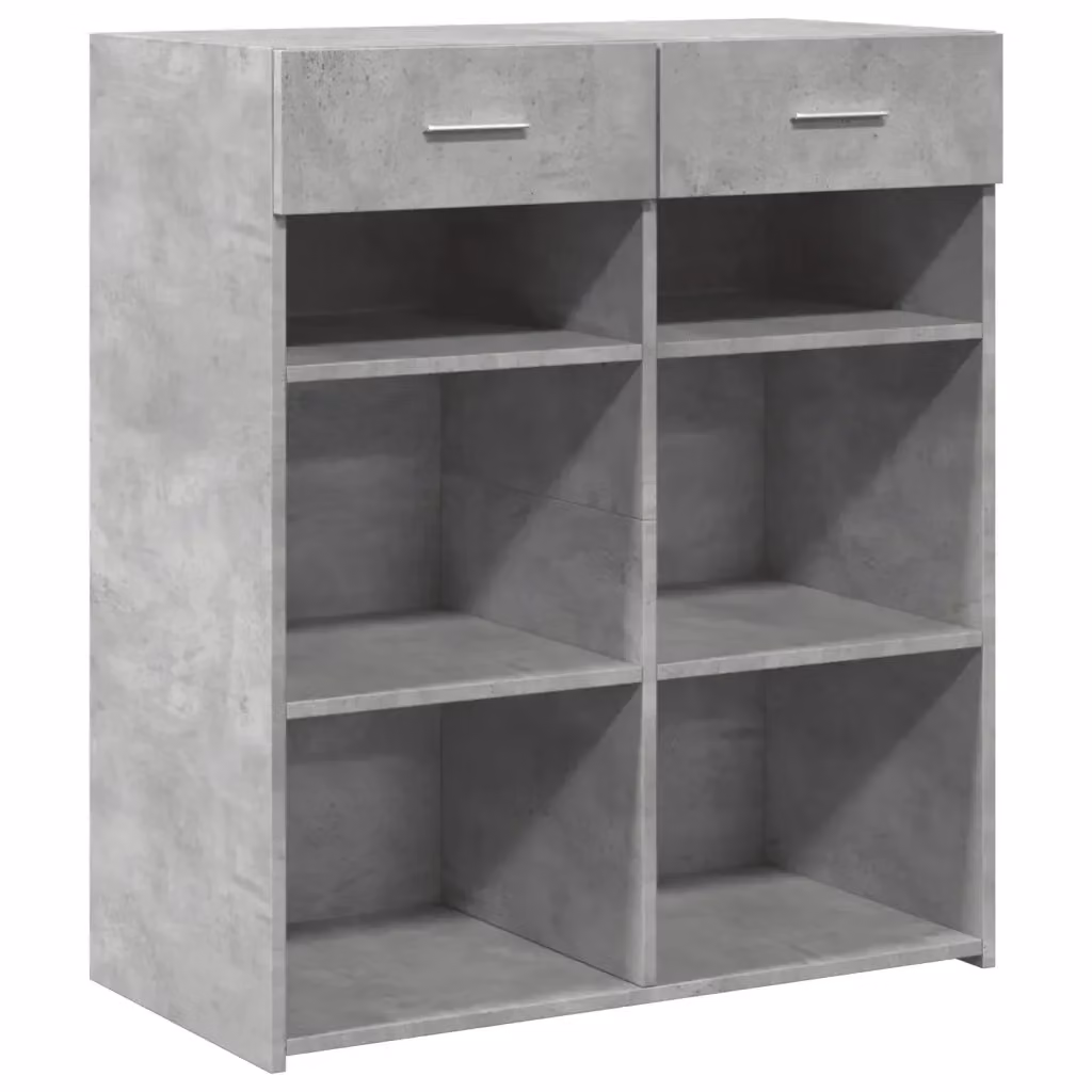 Credenza Buffet da cucina Design Mania in legno multistrato Grigio Cemento L: 80 cm, P: 42,5 cm, H: 93 cm – 2