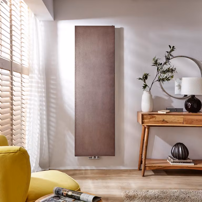 Radiatore di Design Verticale in Rame Antico - 1800mm x 500mm - Rubi