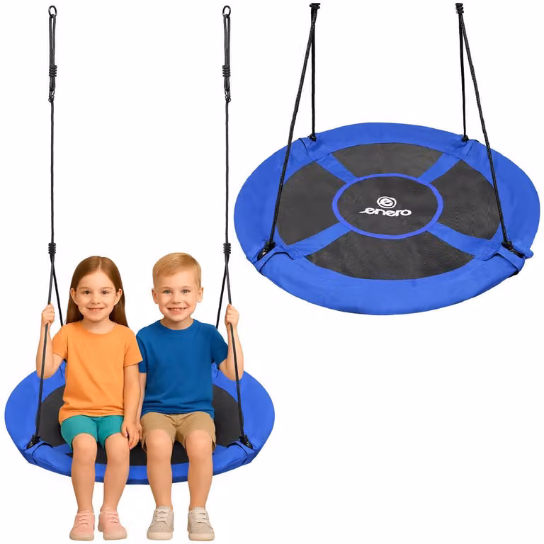 Altalena Da Giardino "Nido Di Cicogna" 100 Cm Xxl Blu