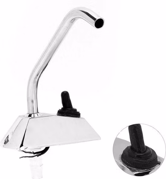 Pompa idraulica elettrica con interruttore a tabella 12V per tap 12V tap - ID 10 mm 04in per caravan.