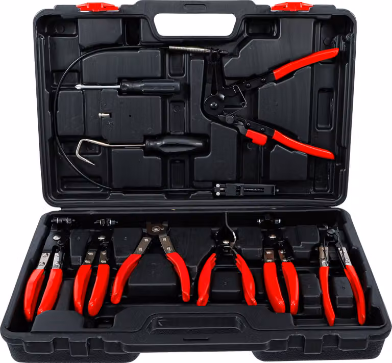 BGS Set di pinze stringitubo fai da te 10 pz.