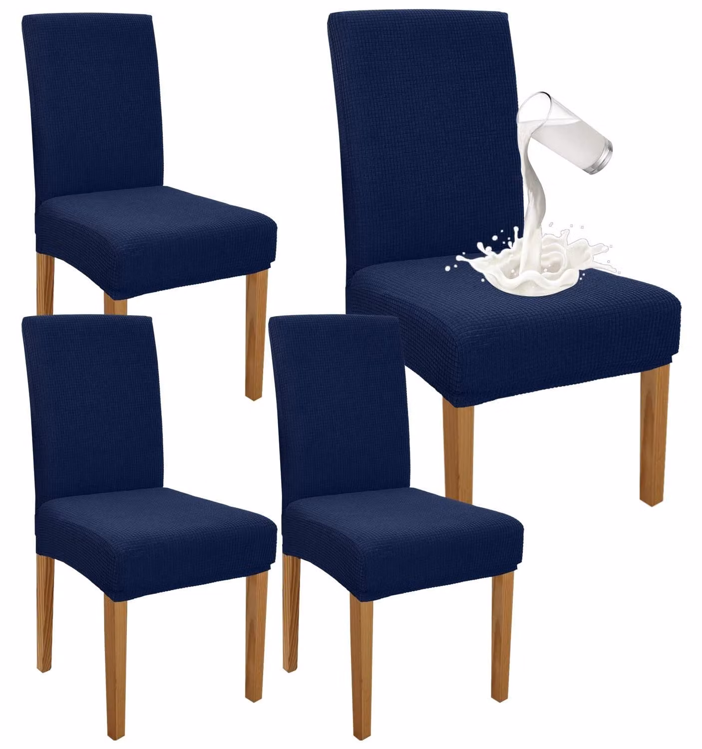 Set di 4 coprisedie impermeabili per sedie da pranzo