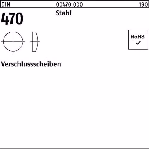 Dischi di bloccaggio Reyher DIN 470 acciaio 28 004700000280000 (500 pezzi)