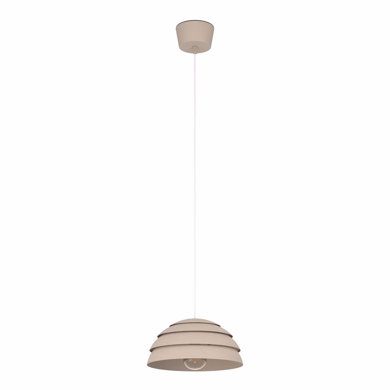 EGLO Lampada a sospensione Vittorito, dimmerabile, Crema / Ambra, Soggiorno / Sala da pranzo, Metallo, Lampada a sospensione