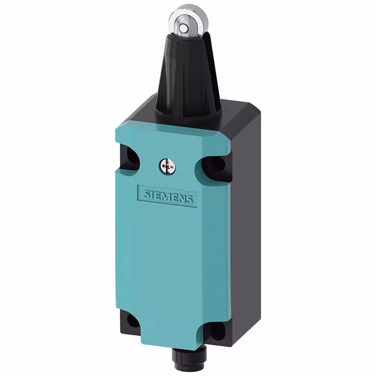 Interruttore di posizione Siemens con pistone a rullo, custodia in metallo 40 mm, EN50041, 1S/1Ö 3SE51141CD021AF5