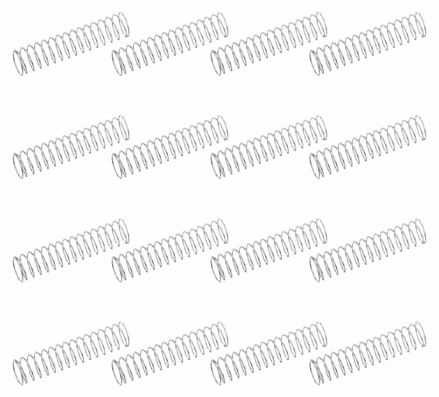 50 molle a compressione, acciaio inossidabile 304, dimensioni 0,4x8x35 mm, per uso in officina e progetti fai-da-te