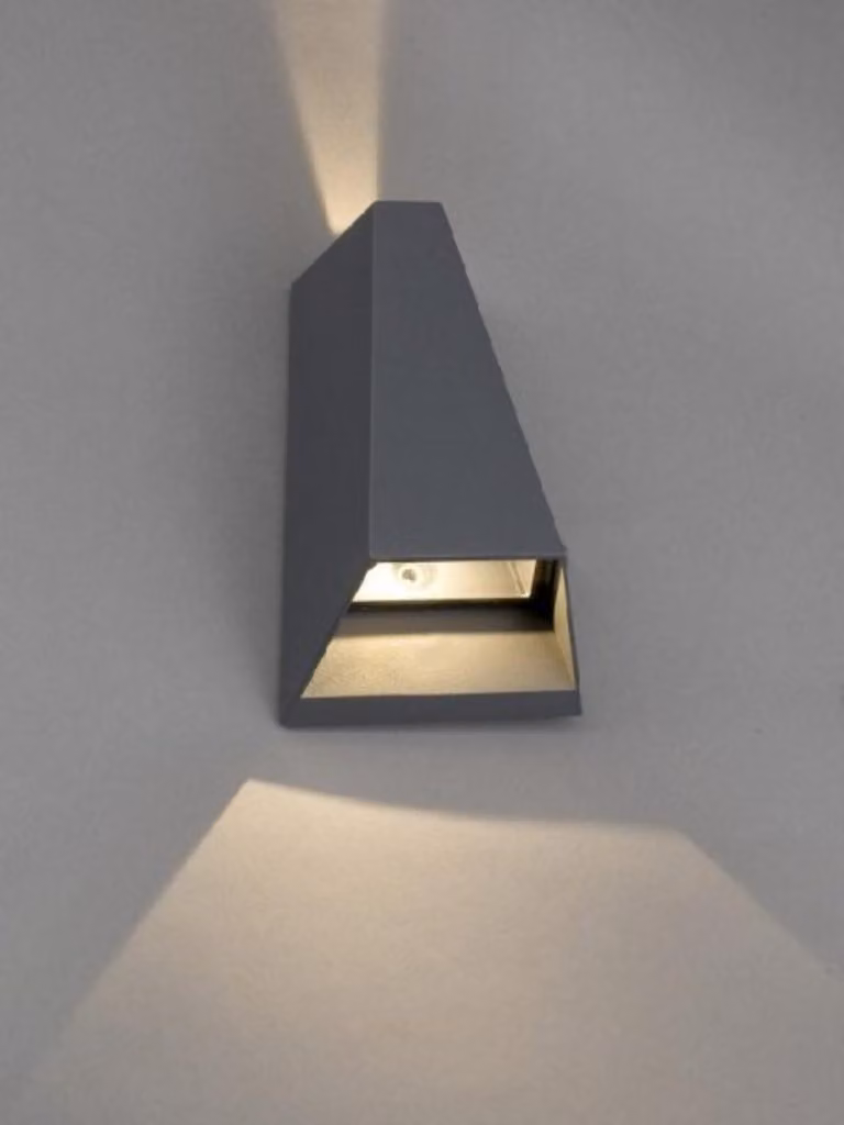 Mountfield Applique Da Parete Esterna Ibiza, Alluminio Nero, LED Integrato
