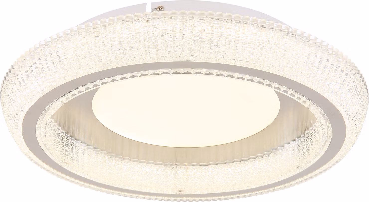 Globo Lighting plafoniera in metallo bianco opaco, LED