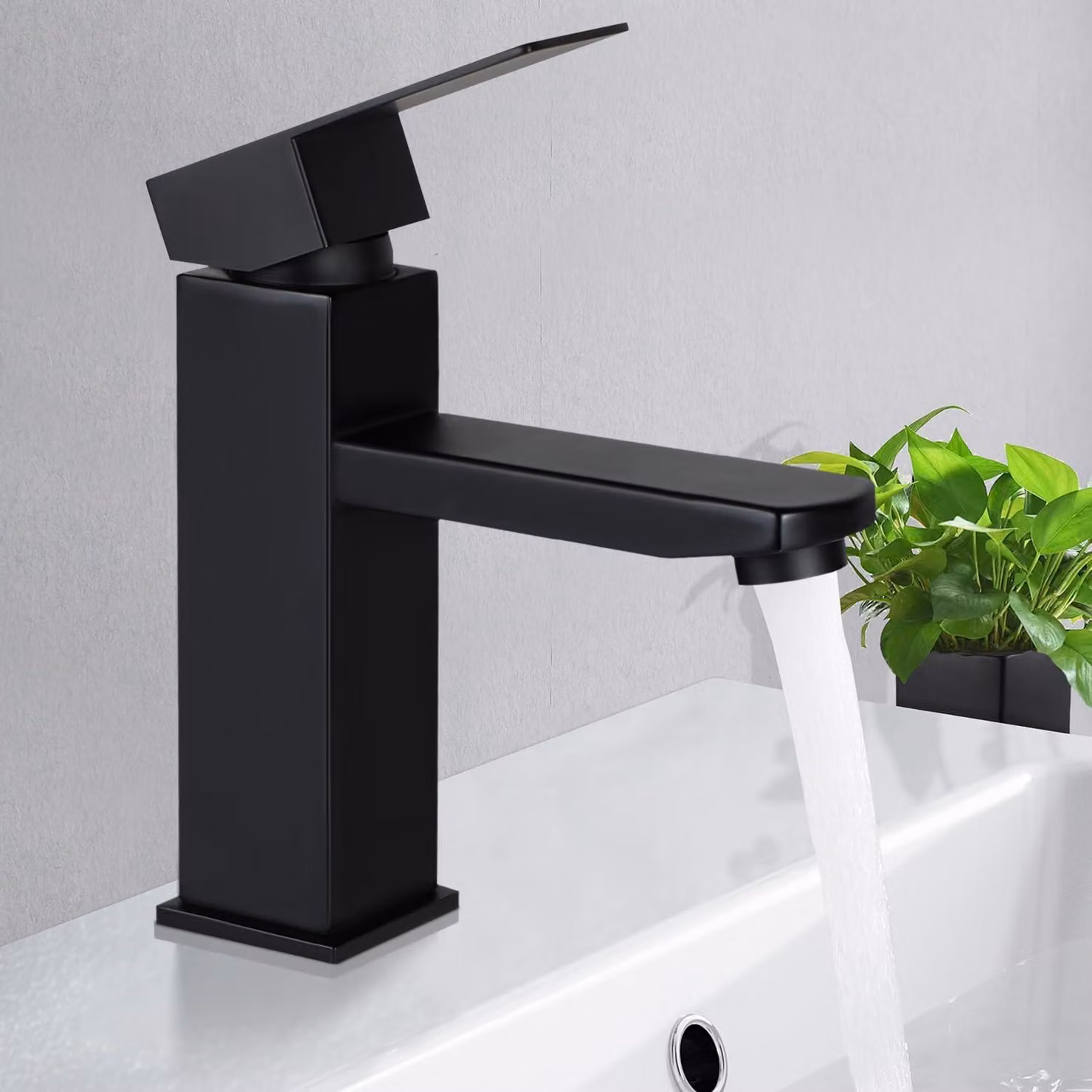 ZMH rubinetto bagno lavabo miscelatore rubinetti nero acqua fredda rubinetto alta pressione acciaio inox rubinetto miscelatore acqua fredda rubinetto miscelatore monocomando
