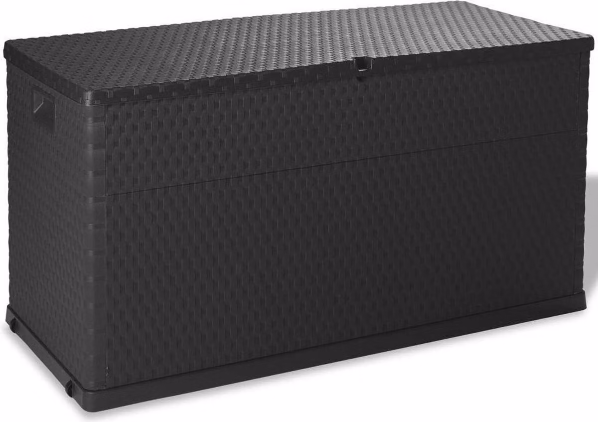 ZHOUMIN Contenitore per il giardino, da esterno, box da esterno, box da esterno, box da giardino, antracite, 120 x 56 x 63 cm