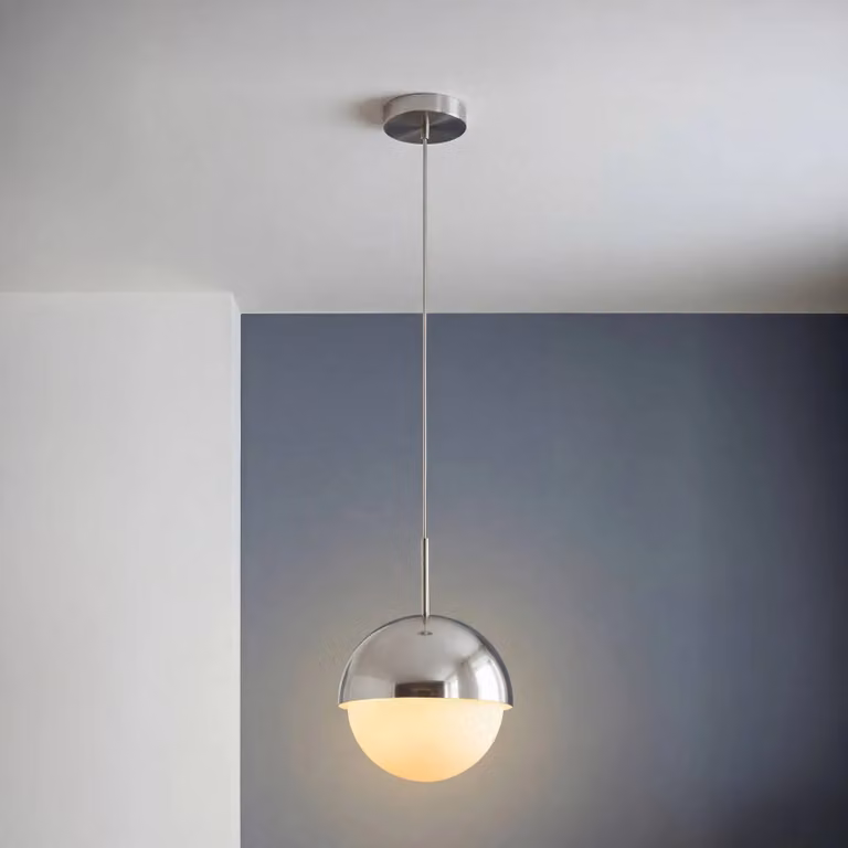 OSRAM Lampada a sospensione Decor Dome, dimmerabile, Cromo / Argento, Soggiorno / Sala da pranzo, Metallo, Moderno, Lampada a sospensione