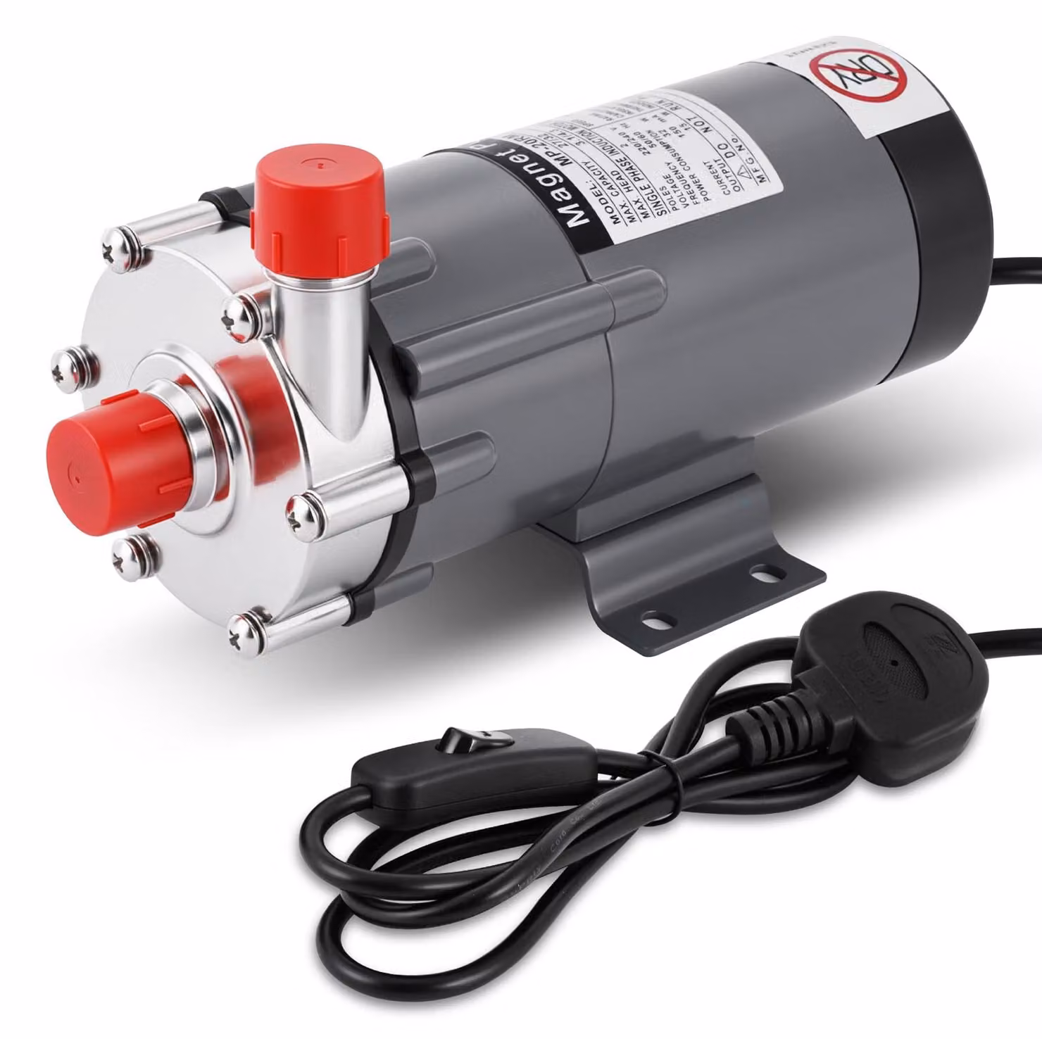 Pompe magnetiche da 15 W, in acciaio inossidabile 304, resistenti fino a 120 °C, alimentazione 220 V, portata 27 l/min