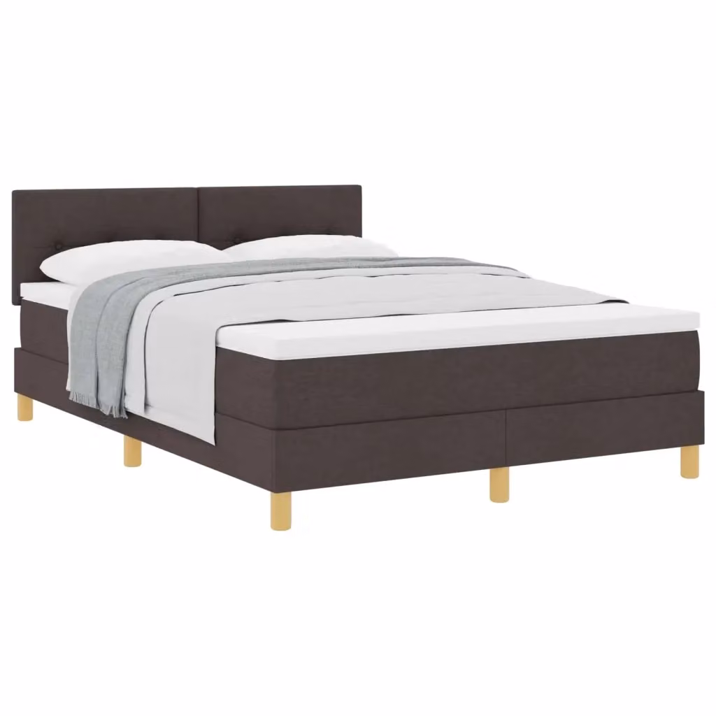 Letto ibrido moderno vidaXL con cassetti in tessuto marrone L: 140 cm, P: 200 cm, H: 280 cm – 2