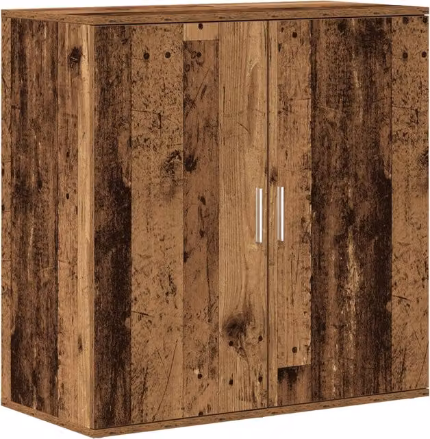 Credenza Buffet in Legno Vecchio Marrone con Finitura Opaca L/P/H: 79 x 38 x 80 cm
