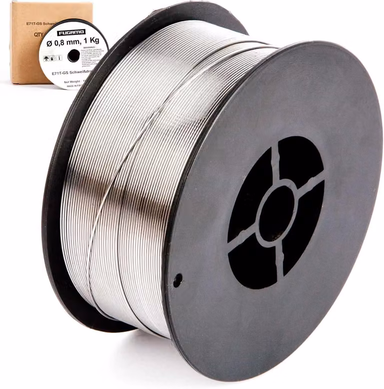 Filo di saldatura autoproteggente E71T-GS, diametro 0,8 mm, per saldatura MIG-MAG