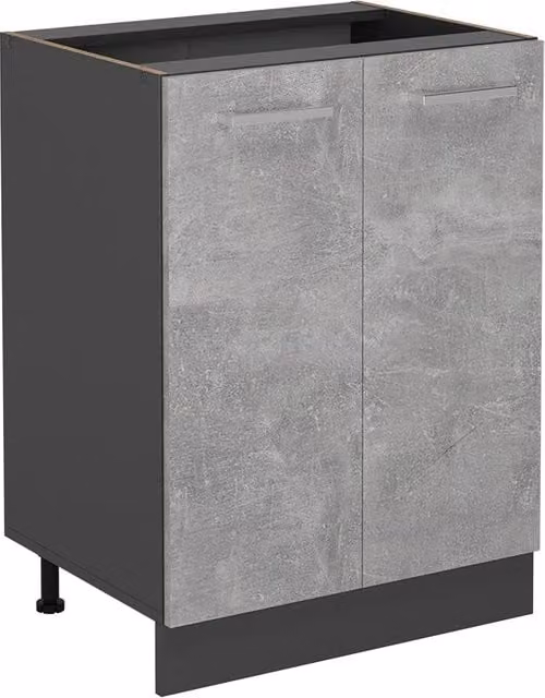 Mobiletto base cucina Vicco R-Line Antracite e Grigio L: 60 cm – 1