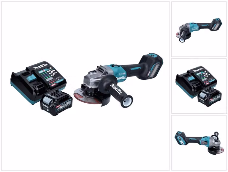 Makita GA 023 GD1 Smerigliatrice angolare a batteria 40 V max. 125 mm Brushless XGT + 1x batteria 2,5 Ah + caricabatteria