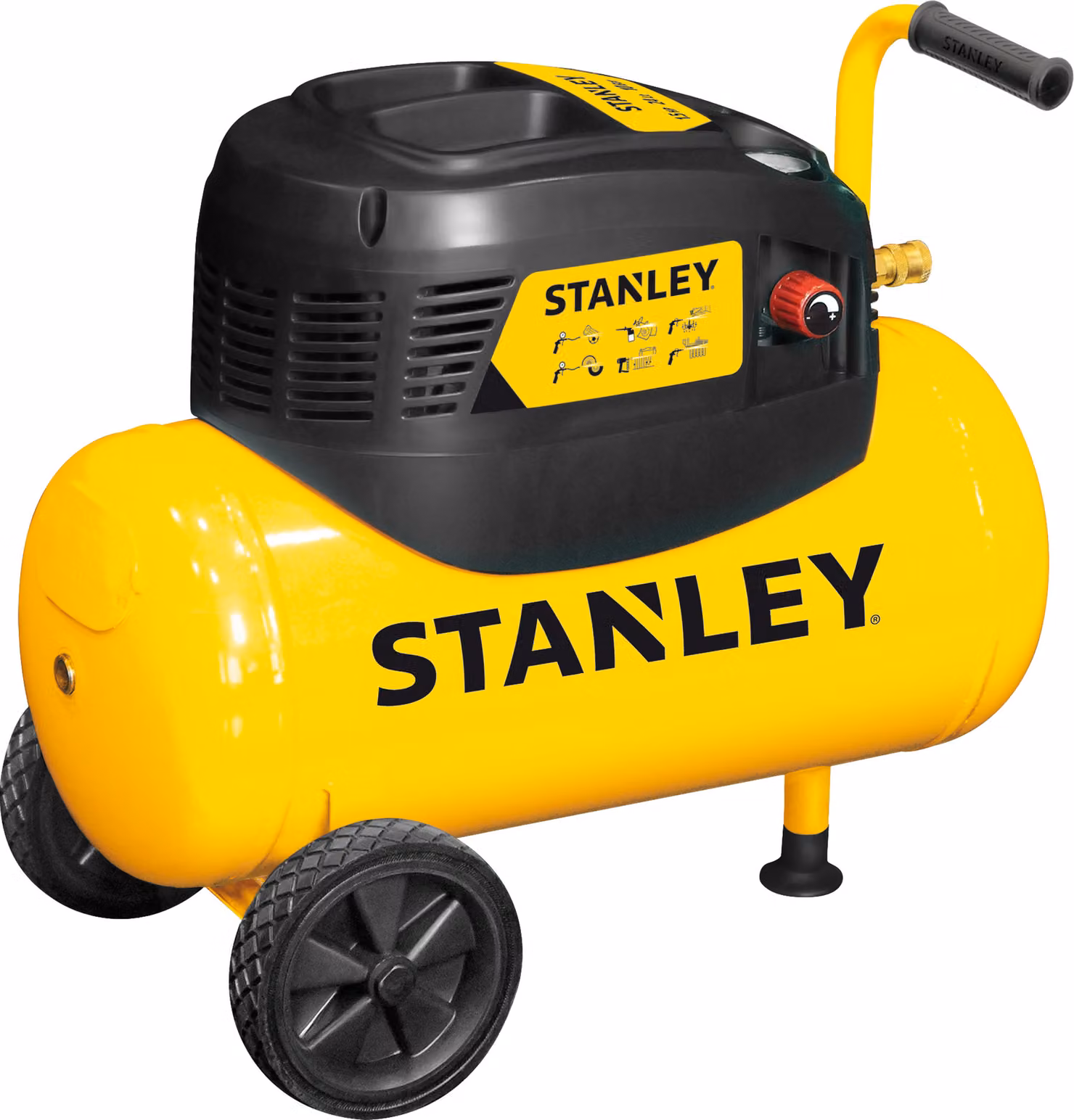 Compressore Stanley D 200/10/24, max 10bar, serbatoio 24l, 1,5hp, 180l/min