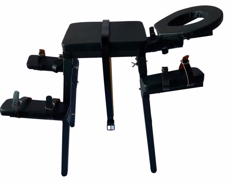 Mobili per il piacere, comfort per le coppie, design versatile, sedia nera a forma di S
