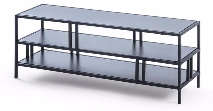 Designer Schwarzer Couchtisch Wohnzimmer Rechteckiger Kaffeetisch