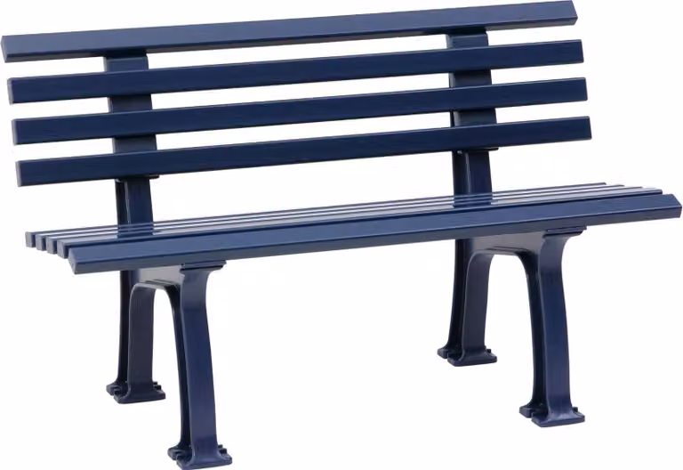 Panchina da giardino in plastica IBIZA 120 cm di BLOME, blu scuro