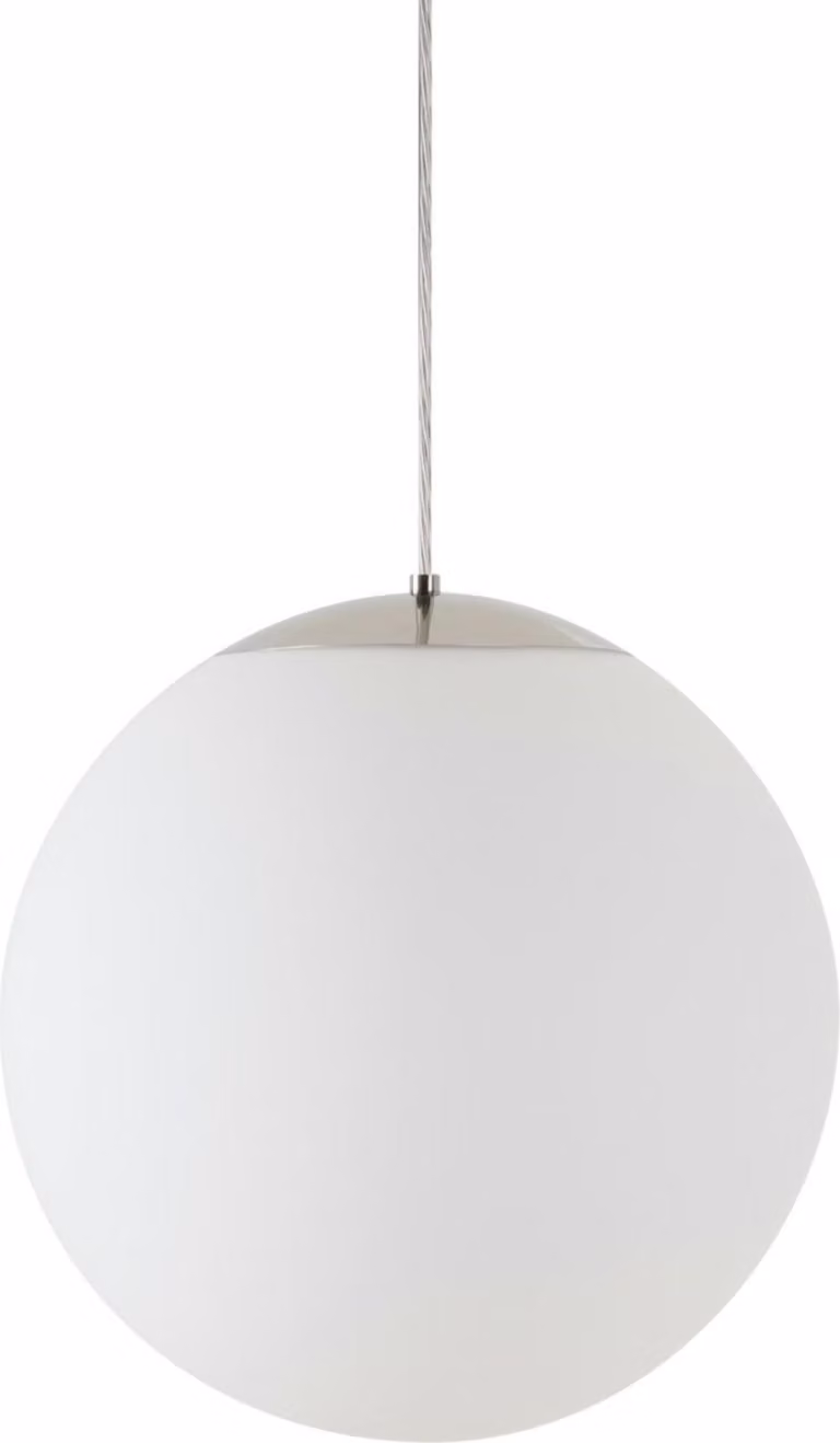 OSMONT ADR62216 ADRIA S3 HP apparecchio a sospensione in vetro acciaio inox lucido / bianco IP40 3000 K 52W LED