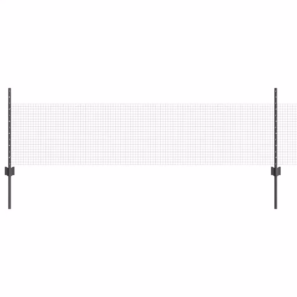 Recinzione in rete saldata con pali Videx in acciaio e PVC, colore grigio, per installazione interrata, L: 50 cm, H: 0,5 m – 2