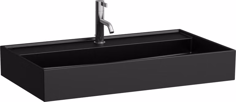LAUFEN Kartell lavabo à encastrer, 1 trou pour robinet, avec trop-plein, 800x460mm, H8103367161041, H8103367161041