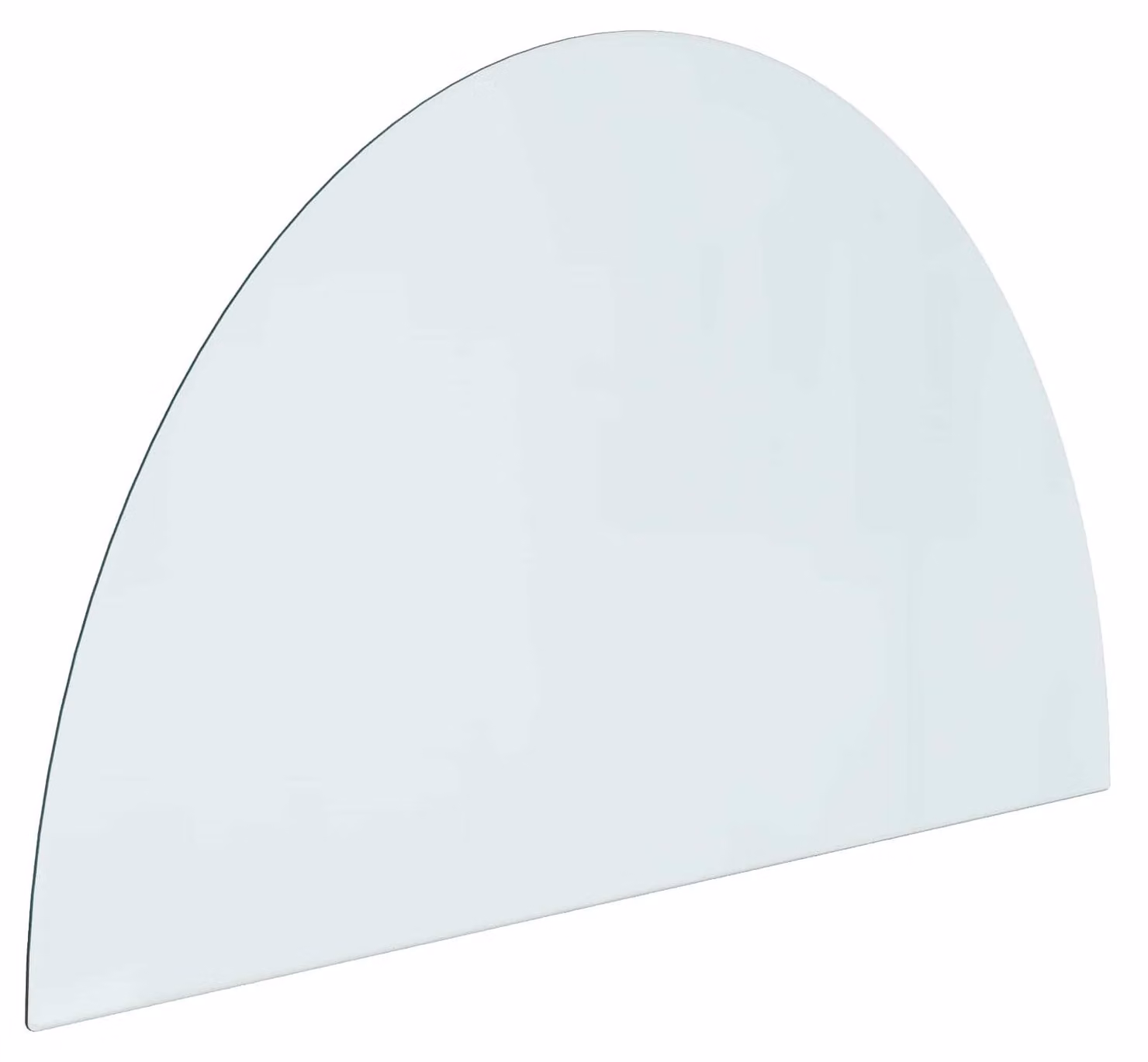 Piastra in vetro per camino Trasparente 1000 x 600 mm Vetro