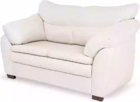 Weiße Designer Zweisitzer Couch Luxus Büromöbel Polstermöbel Modern