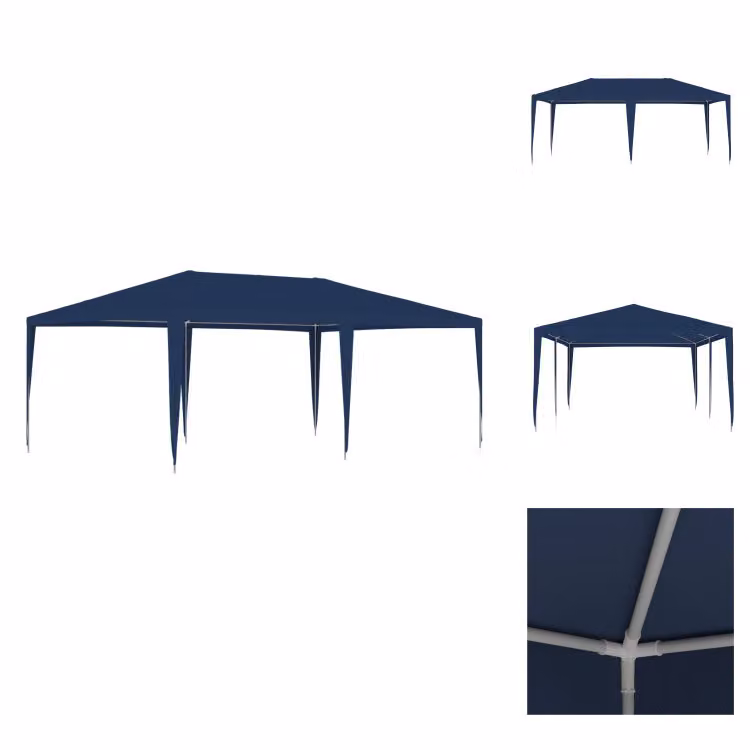 vidaXL Tenda per feste 4x6 m blu - Padiglioni e tende per feste