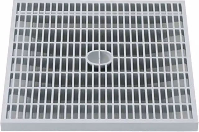 Coperchio a griglia per pozzetto Iperbriko colore bianco L: 55 cm, P: 55 cm