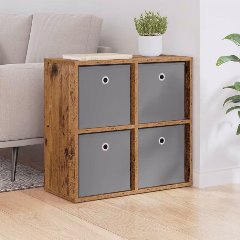Credenza moderna vidaXL in legno color marrone L: 59,5 cm, P: 27 cm, H: 57 cm